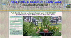 Desktop Screenshot of parkmotelandcabins.com
